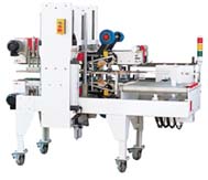 Carton sealing machine,carton sealer,box taping machine,box sealing machine,edge carton sealing machine,carton corner sealing machine,full automatic flaps closing machine,Random case corner sealing machine,sunpack XT558AC